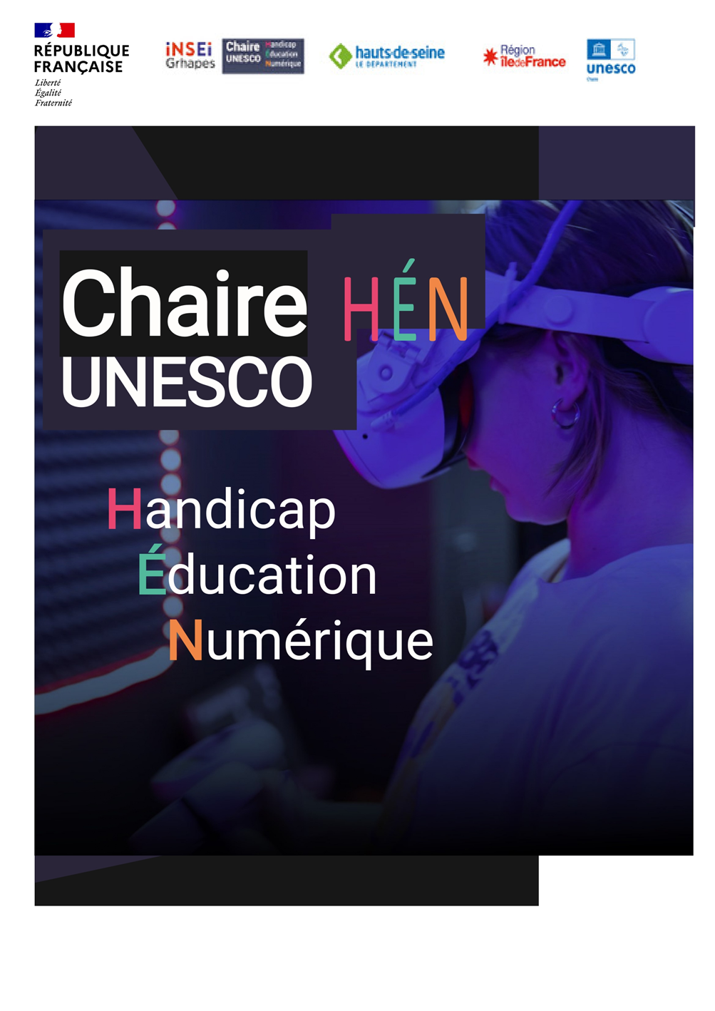 Visuel de la chaire UNESCO Handicap, Éducation et Numérique