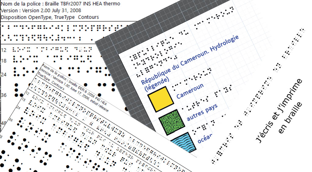Illustration polices brailles