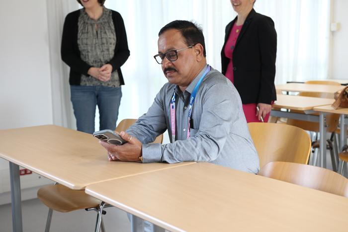 Visite des officiels indiens (Shri. Subhash Phal Dessai, le ministre de la justice sociale et de l'émancipation des personnes handicapées de l'État de Goa et Guruprasad Pawaskar, le commissaire aux droits des personnes handicapées.) 29 août 2024 - image 1