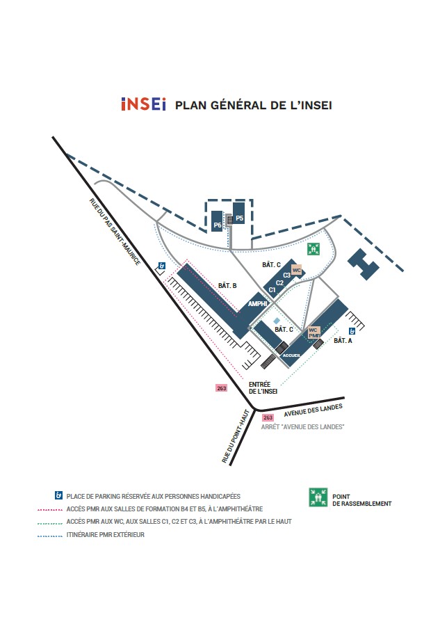 Plan du campus 2024-2025