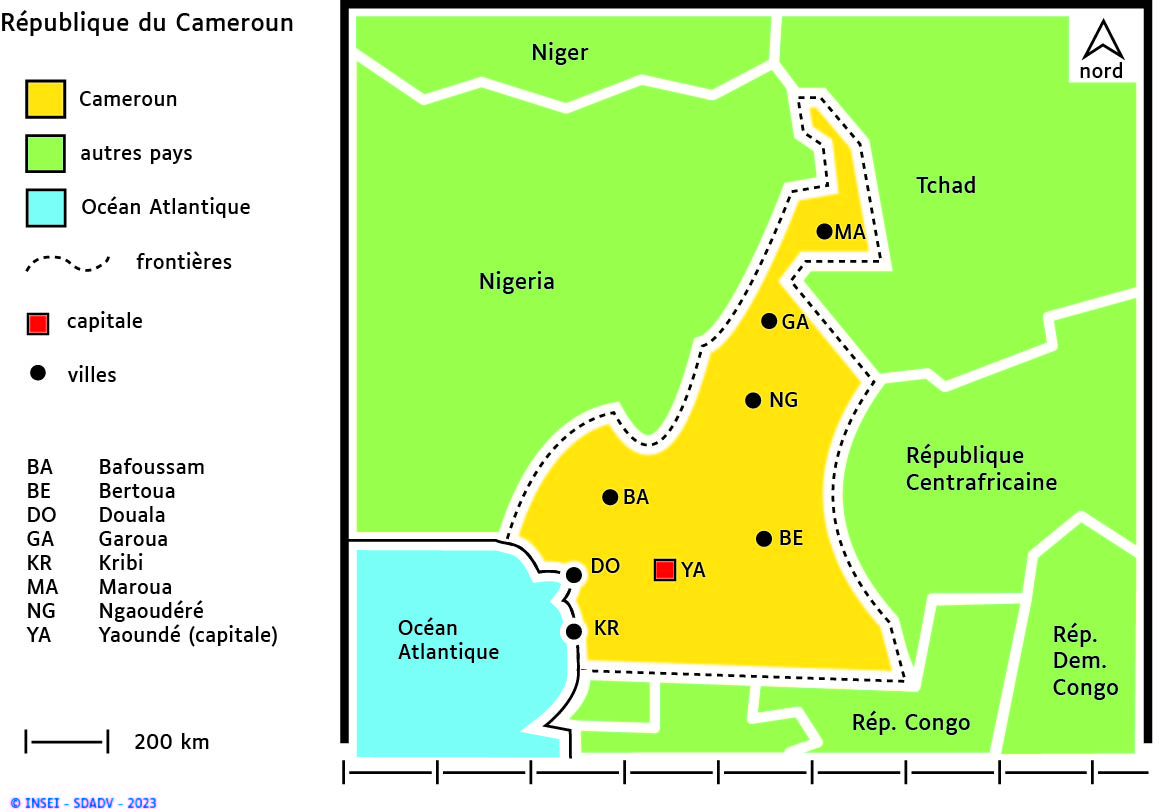 Vignette République du Cameroun Villes