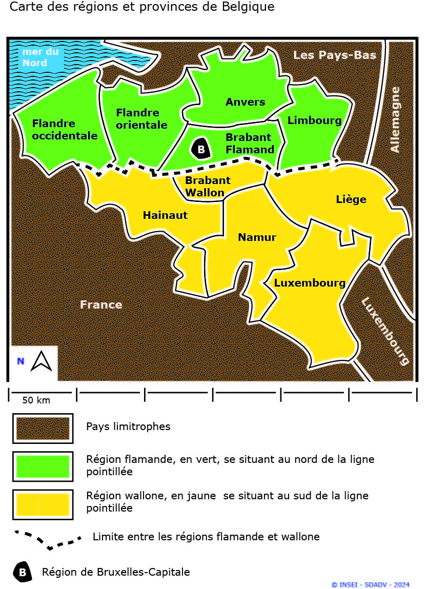 Vignette des régions et provinces de Belgique