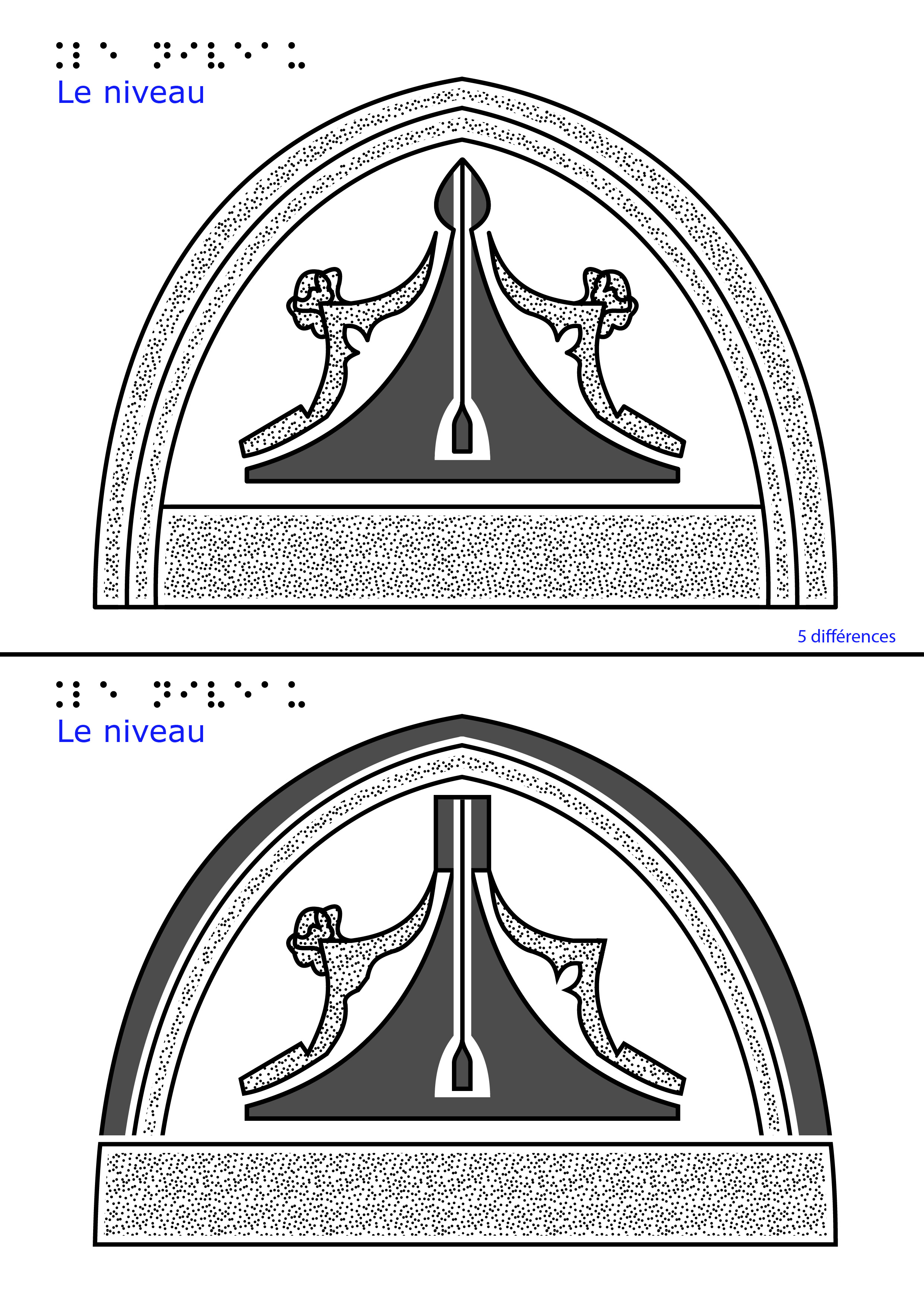 Le niveau  de Jean Sans Peur - Jeu de différences