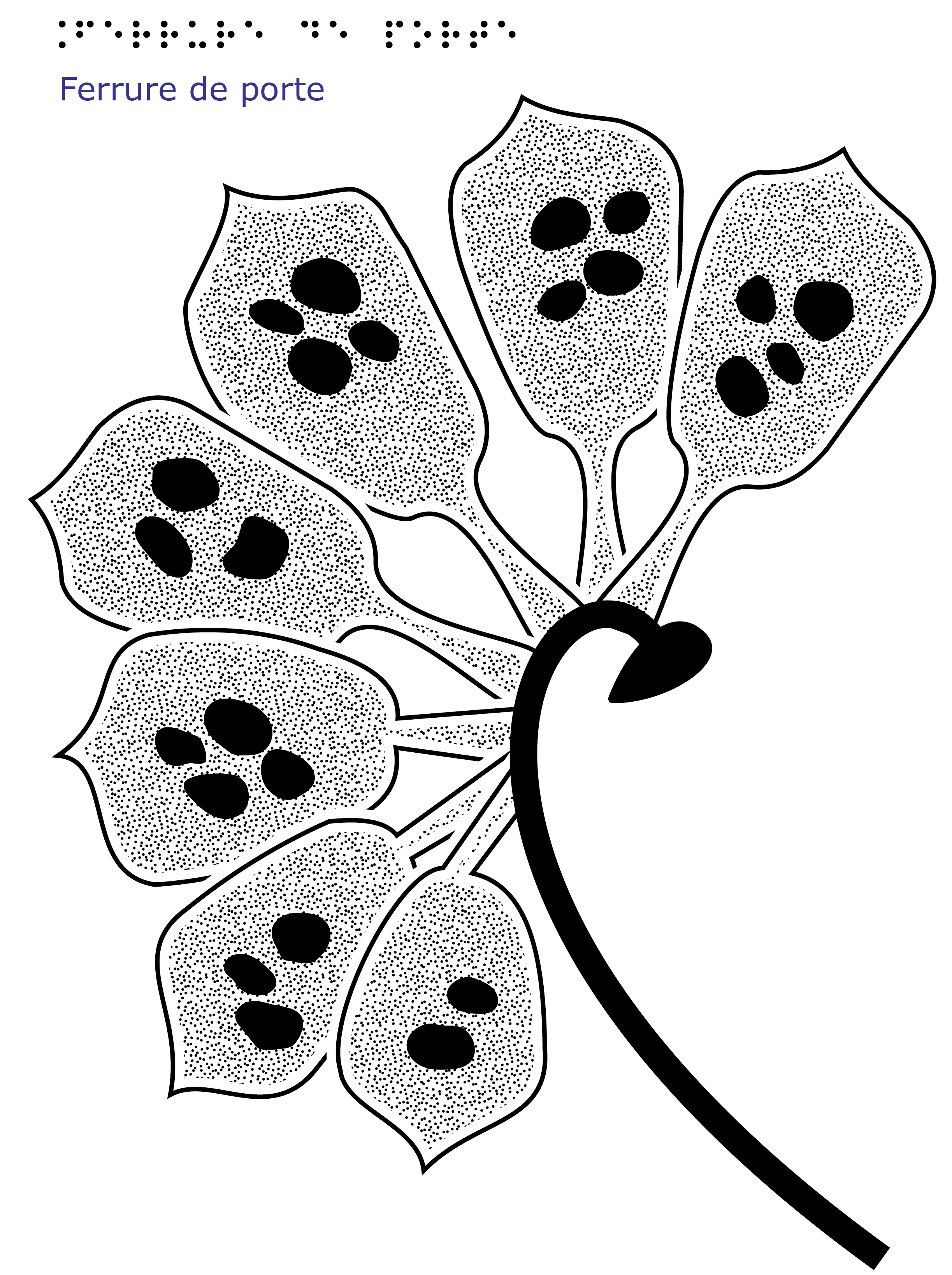 Vignette ferrure porte