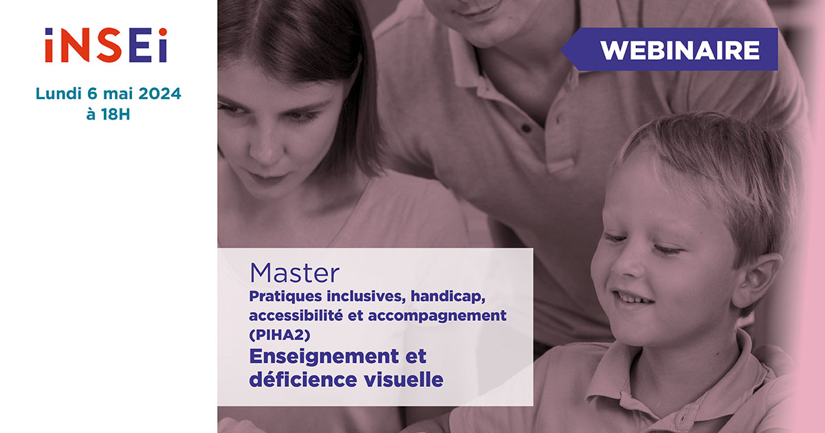 webinaire Master option déficience visuelle - 6 mai 2024