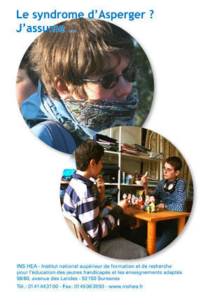 Jaquette du film "Le syndrome d'Asperger ? J'assume ..." illustrée par deux photos de Stéfany, jeune femme avec syndrome d'Asperger